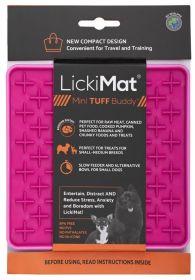 LickiMat® Mini Tuff Buddy Dog (Option: Mini Tuff Buddy Pink Dog)