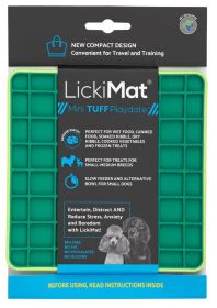 LickiMat® Mini Tuff Playdate Dog (Option: Mini Tuff Playdate Green Dog)